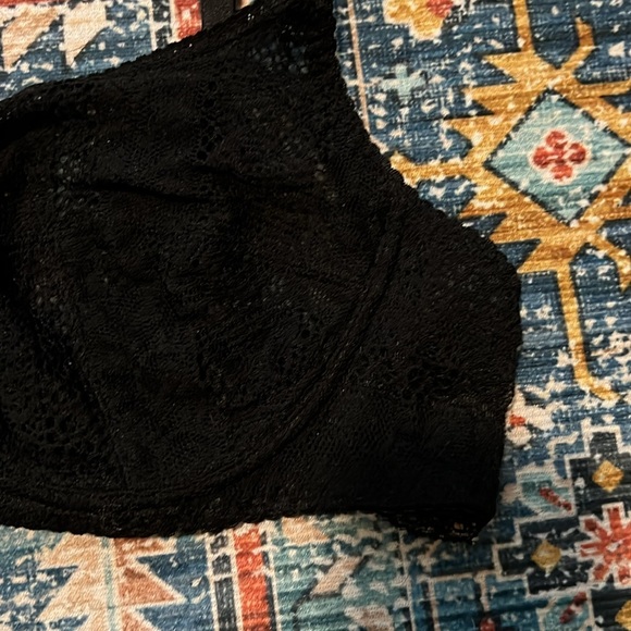 INTIMATELY FREE PEOPLE | Black Lace Underwire Unlined Bra 36D - Picture 2 of 4